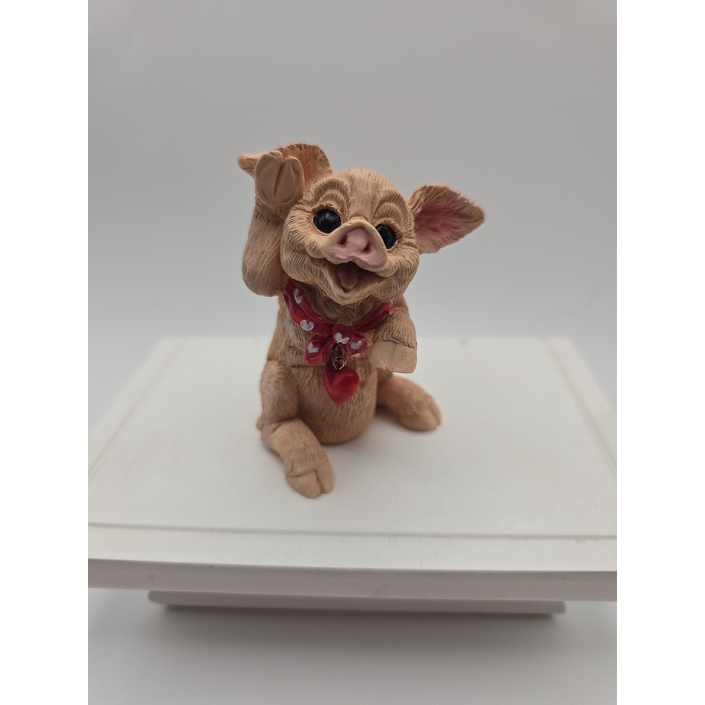 !VINTAGE 1994 - ENESCO - SWEETHEART PIG‎ FIGURINE